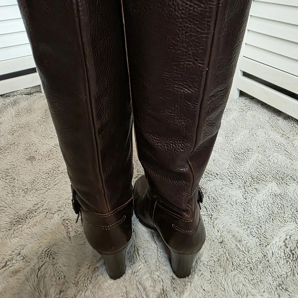 J. Crew Dark Brown Over the Knee Boots 8.5